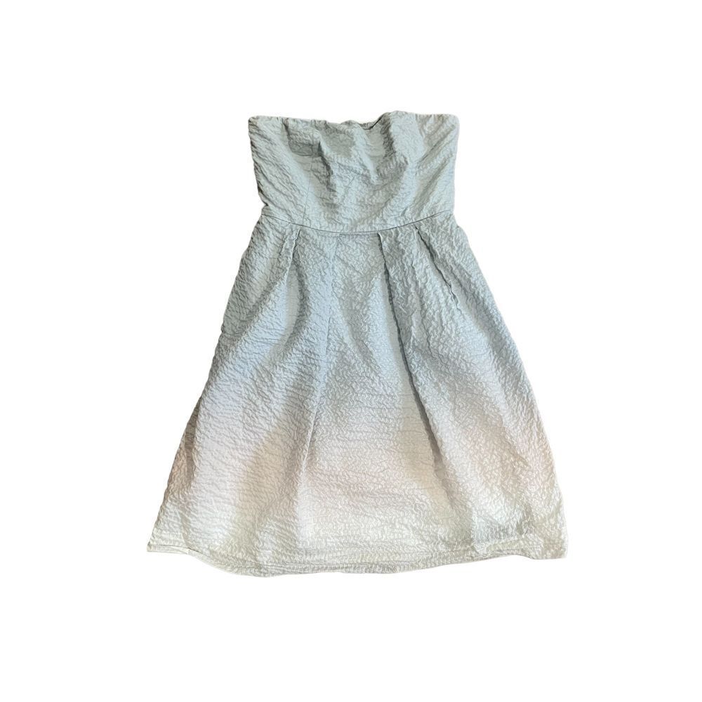 J.Crew light blue ombré strapless dress size 2
